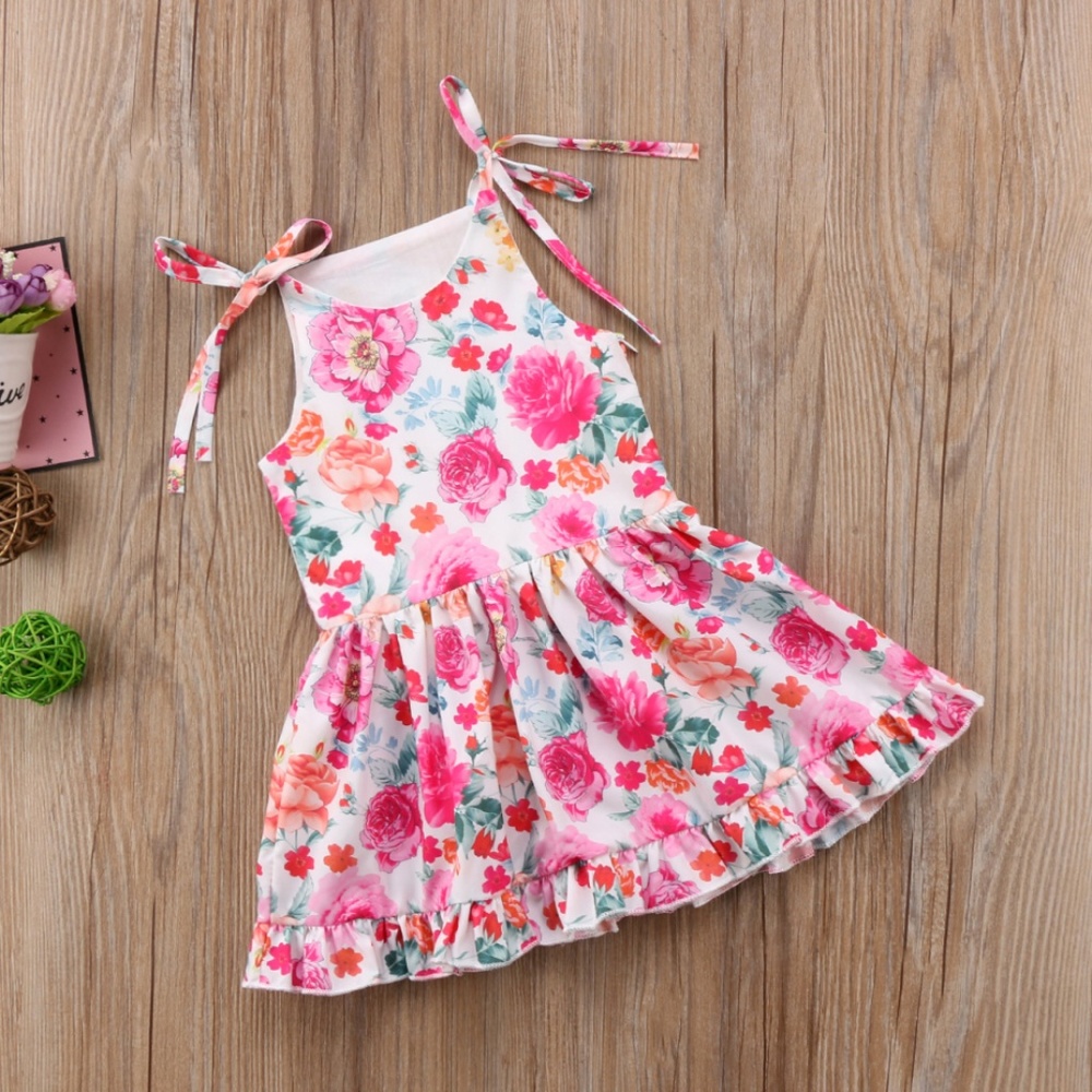 Floral Tie Shoulder Sundress